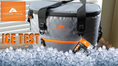 ozark trail soft cooler ice test|ozark trail soft cooler jumbo.